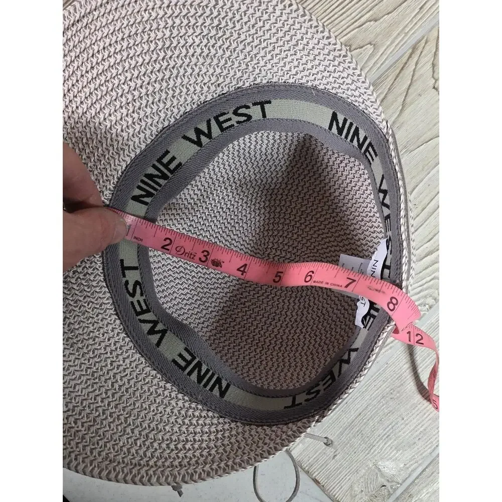 Nine West Ora Bucket Hat Light Gray Woven